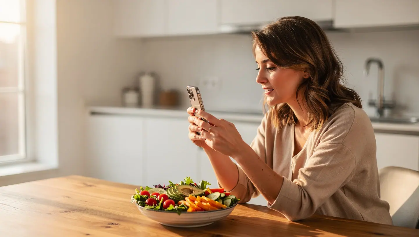 SensiSnap AI food scanning in a kitchen